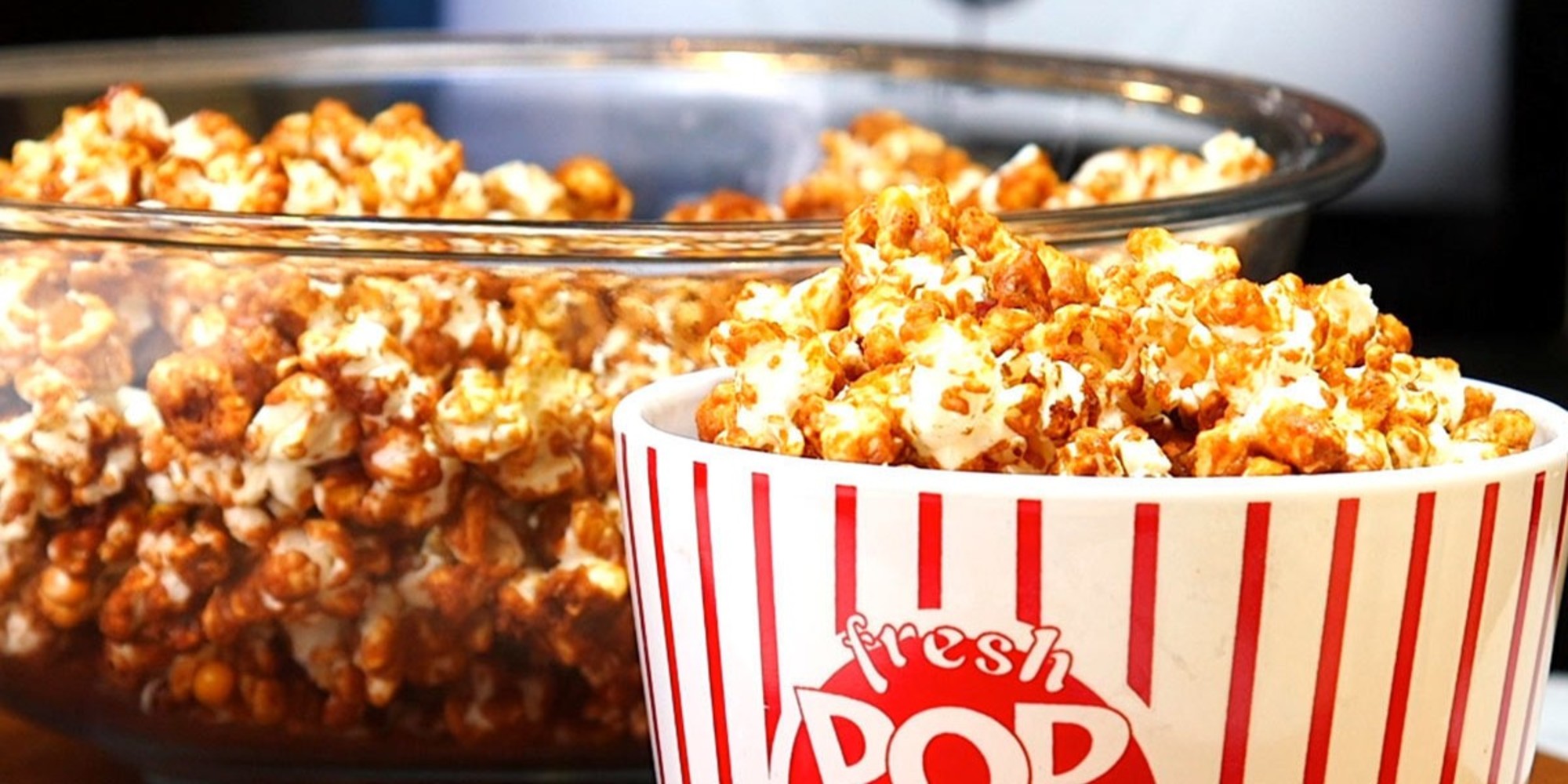 Up Your Caramel Corn Game With Bacon Bourbon Caramel Popcorn