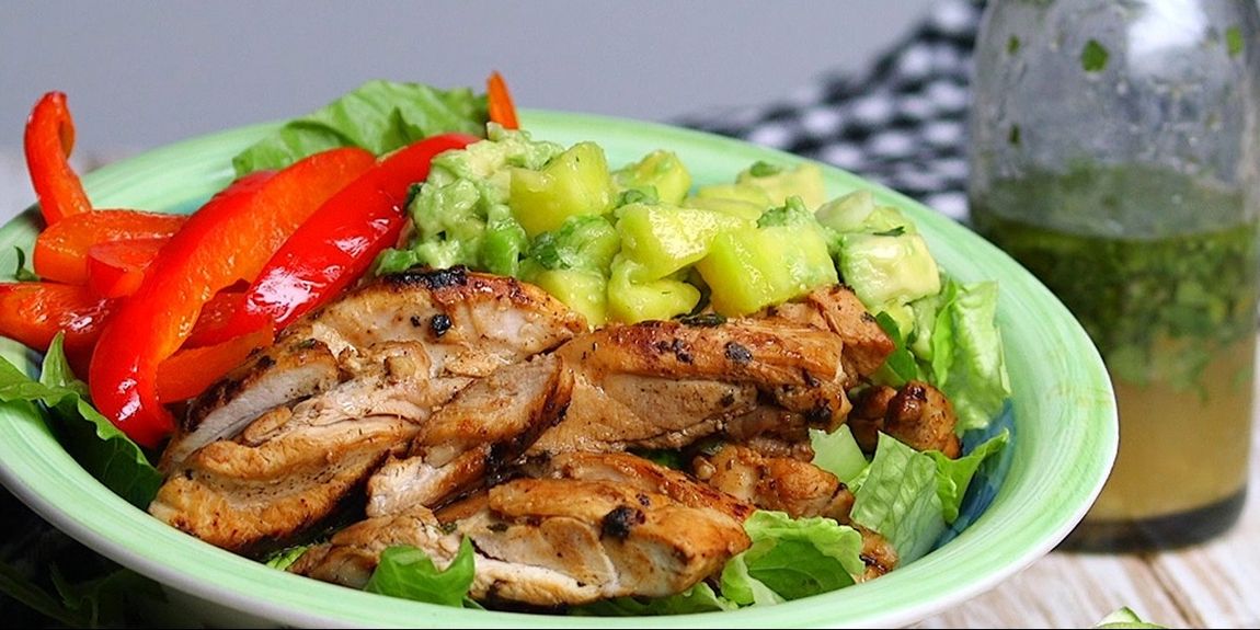 Spice Up Your Lunch With A Cilantro Lime Chicken Salad With Mango