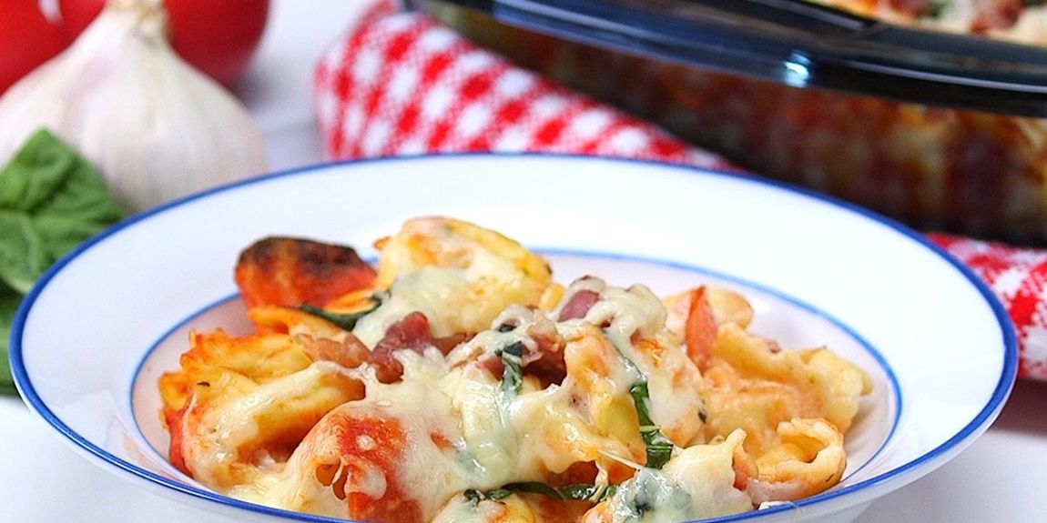 Cheesy Tortellini Pepperoni Pizza Casserole Is The Comfort Food Youve Been Looking For 0711