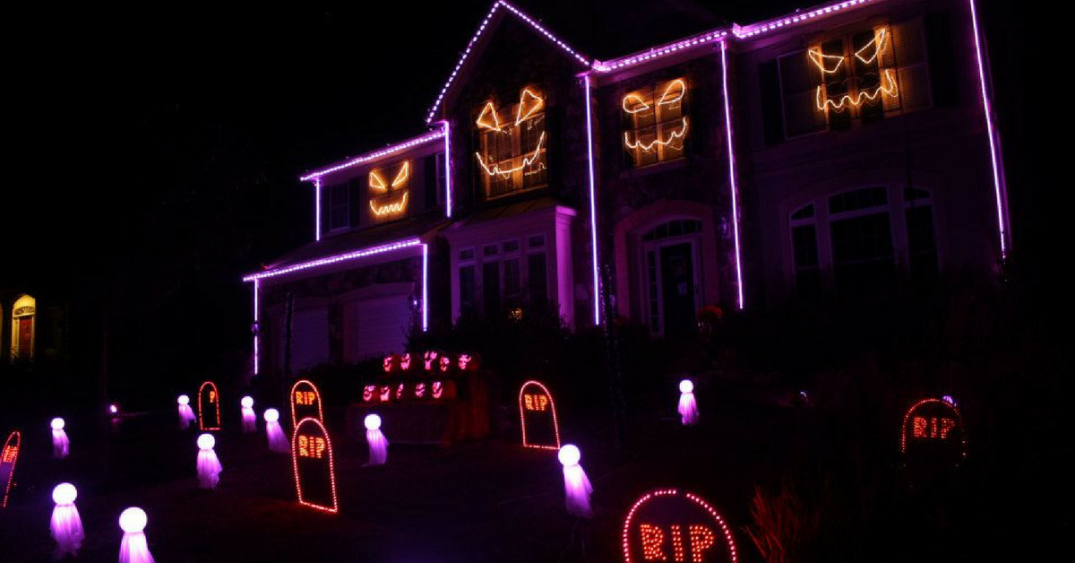 halloween display lights