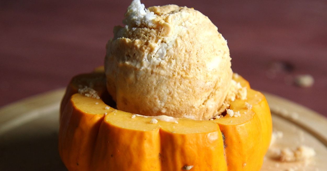 No Machine No Churn Pumpkin Pie Ice Cream