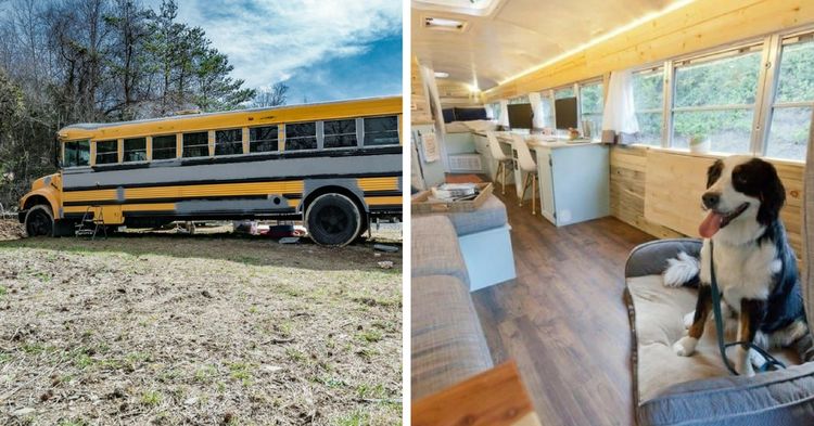 They Converted A School Bus Into A Home, Now They're On An Epic Adventure
