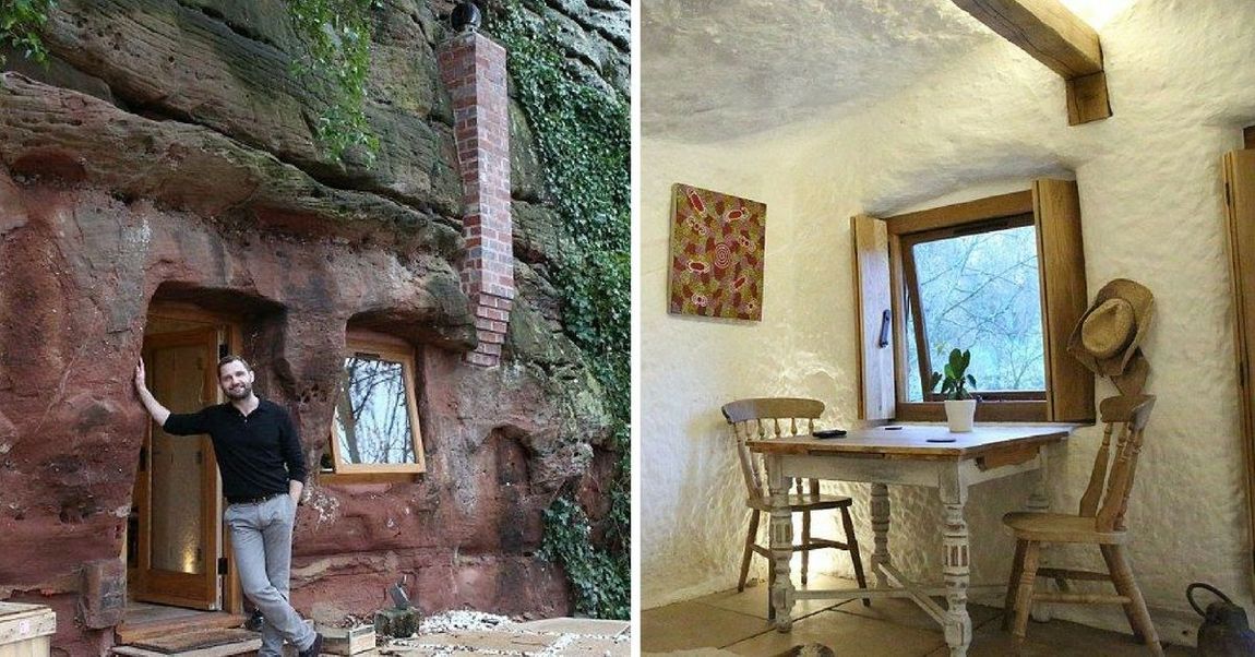 Man Transforms 250-Million-Year-Old Abandoned Cave Into A Gorgeous Home