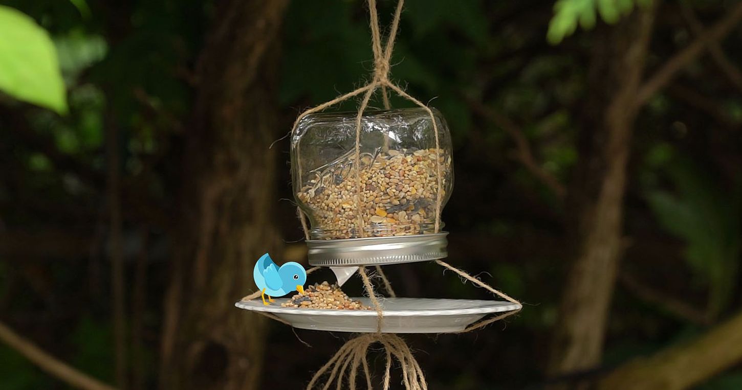 How To Make Your Own Bird Feeder Using A Mason Jar