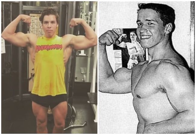 In New Photos Arnold Schwarzenegger S Son Joseph Is His Lookalike Blognews
