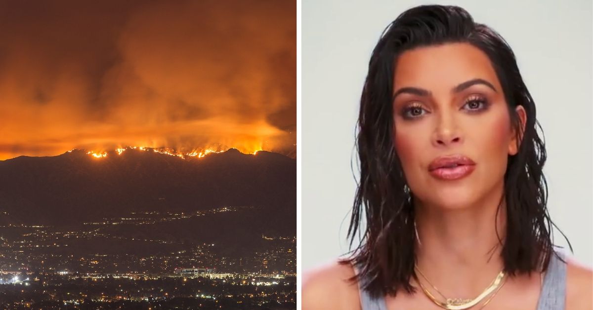 Kim Kardashian Forced To Flee Home As Wildfires Engulf Her Neighborhood 