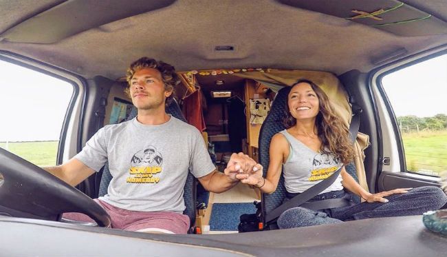 This Couple Tour The World In Their Van - Just Wait Until You Peek Inside