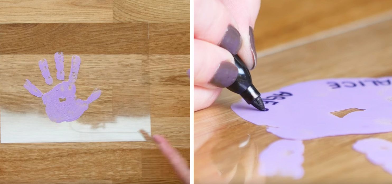DIY Handprint Keychain – Craft Box Girls